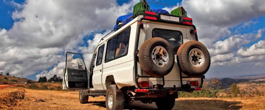 4x4 vehicle on a Ugandan road trip